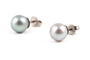 Boucles d'oreilles Boucles d’oreilles contemporaines en or blanc 14 carats avec perles 58 Facettes B894