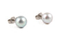 Boucles d'oreilles Boucles d’oreilles contemporaines en or blanc 14 carats avec perles 58 Facettes B894