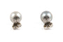 Boucles d'oreilles Boucles d’oreilles contemporaines en or blanc 14 carats avec perles 58 Facettes B894