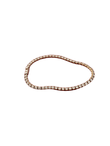 Bracelet Cartier Lignes Essentielles - Bracelet en or rose 18 carats avec diamants 58 Facettes Cartier-tenis-bracelet