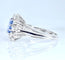 Bague 56 Bague marguerite en or blanc 18 carats, saphir de Ceylan et diamants 58 Facettes AB750