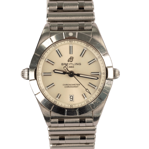 Montre Breitling - Montre Chronomat 32 en acier, cadran crème, quartz 58 Facettes