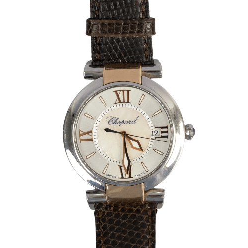 Montre Chopard Impériale - Montre 36 mm en acier et or rose, cadran en nacre 58 Facettes