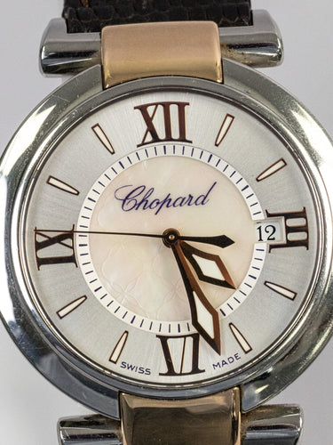 Montre Chopard Impériale - Montre 36 mm en acier et or rose, cadran en nacre 58 Facettes