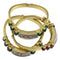 Bague Bague en or jaune et blanc 18k, diamants, émeraudes, rubis et saphirs 58 Facettes G4032