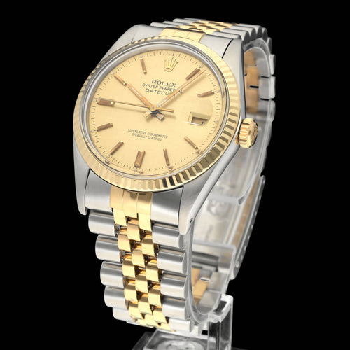 Montre Rolex - Montre Datejust 16013 à cadran lin, 1985 58 Facettes ROL/DJ1/1598