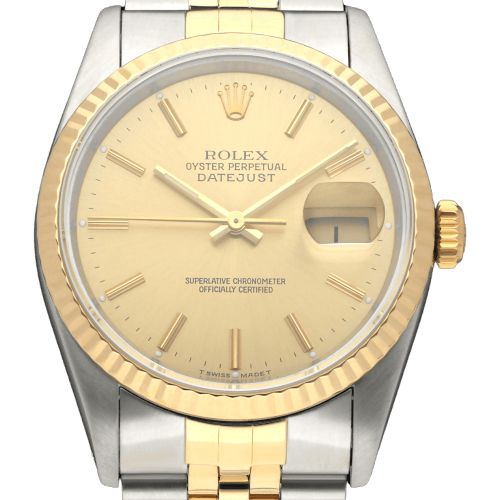 Montre Rolex Datejust - Montre automatique en or et acier, réf. 16233, 1992 58 Facettes ROL/DJ1/1597