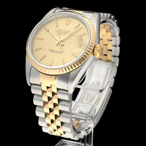 Montre Rolex Datejust - Montre automatique en or et acier, réf. 16233, 1992 58 Facettes ROL/DJ1/1597