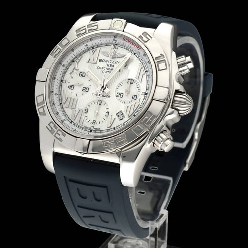 Montre Breitling - Montre Chronomat 44 AB0110, cadran en nacre, 2015, boîte et papiers 58 Facettes BTL/CHM/251