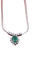 Collier MATY - Collier avec pendentif en or gris 750/1000, émeraude ovale et diamants taille brillant 58 Facettes Collier MATY