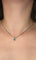 Collier MATY - Collier avec pendentif en or gris 750/1000, émeraude ovale et diamants taille brillant 58 Facettes Collier MATY