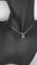 Collier MATY - Collier avec pendentif en or gris 750/1000, émeraude ovale et diamants taille brillant 58 Facettes Collier MATY