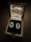 Boucles d'oreilles Boucles d’oreilles en or blanc 18k avec émeraudes et diamants 58 Facettes Ref. 140MP
