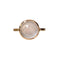 Bague 54.5 Bague en or rose 18k avec quartz rose 58 Facettes 312