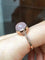 Bague 54.5 Bague en or rose 18k avec quartz rose 58 Facettes 312