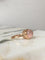 Bague 54.5 Bague en or rose 18k avec quartz rose 58 Facettes 312