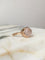 Bague 54.5 Bague en or rose 18k avec quartz rose 58 Facettes 312