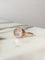 Bague 54.5 Bague en or rose 18k avec quartz rose 58 Facettes 312