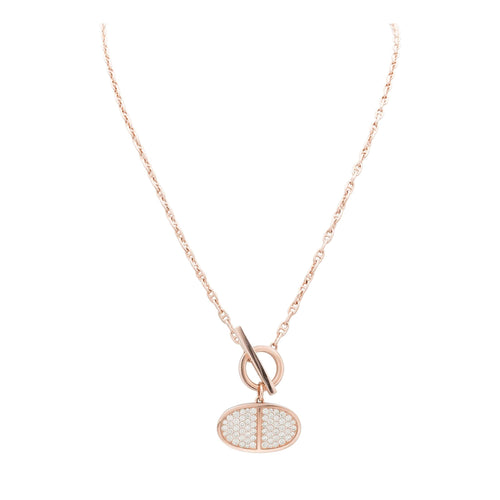 Collier Hermès - Collier Chaîne d’Ancre Contour en or rose 750 et diamants 58 Facettes 36087