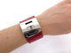Bracelet Hermès - Bracelet manchette Kelly Dog en cuir d’alligator rouge 58 Facettes 277429