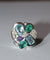 Bague 50 Bague en or blanc 750/1000, aigues-marines, émeraudes, améthyste et diamants 58 Facettes 8