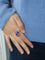 Bague 54 Mauboussin - Bague fleur vintage en or blanc 750, améthystes et diamants 58 Facettes 7