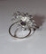 Bague 54 Mauboussin - Bague fleur vintage en or blanc 750, améthystes et diamants 58 Facettes 7