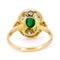Bague 53.5 Bague Art déco en or 18 ct avec émeraude et diamant 58 Facettes 37A8280FBA9148F2819E194FCF5B7C61
