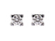 Boucles d'oreilles Cartier - Puces d’oreilles C de Cartier en or blanc 18k avec diamants 58 Facettes 277457