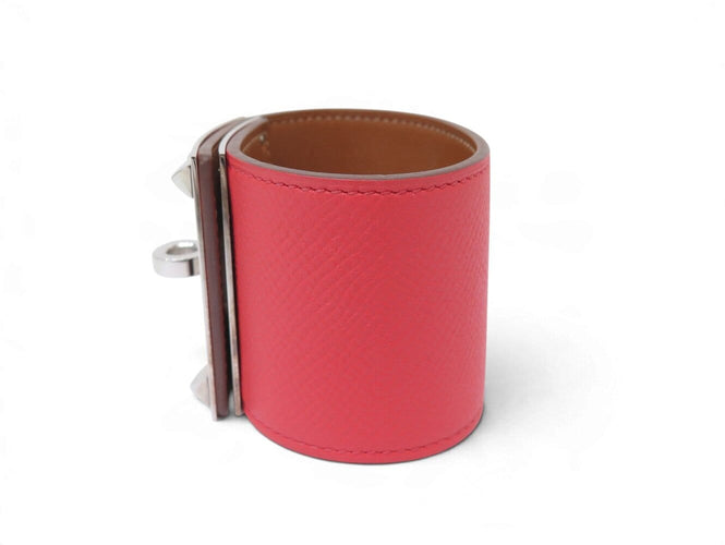 Bracelet Hermès - Bracelet Extreme Kelly Dog en cuir Epsom rose, taille S/2 58 Facettes 277434