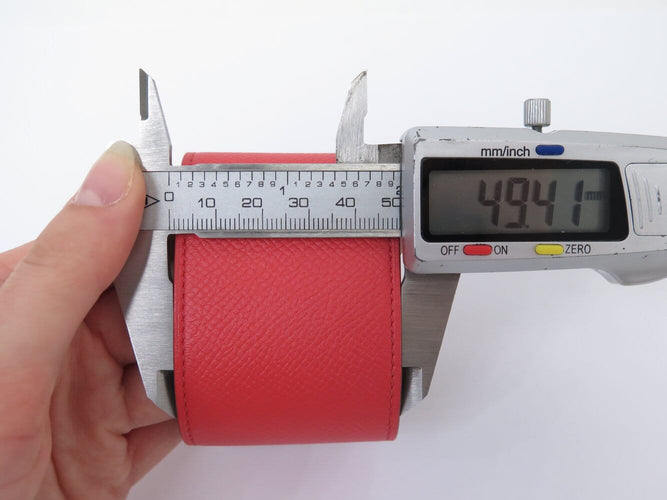 Bracelet Hermès - Bracelet Extreme Kelly Dog en cuir Epsom rose, taille S/2 58 Facettes 277434