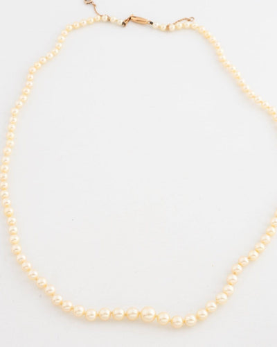 Collier Collier de perles de culture avec fermoir en or jaune 58 Facettes apkda