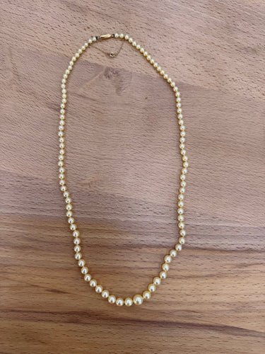 Collier Collier de perles de culture avec fermoir en or jaune 58 Facettes apkda