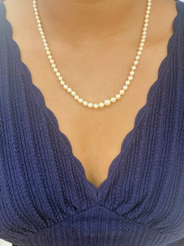 Collier Collier de perles de culture avec fermoir en or jaune 58 Facettes apkda
