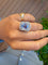 Bague 58 Bague Pompadour en or blanc, saphir de Ceylan et diamants 58 Facettes zdkdzoaa