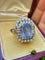 Bague 58 Bague Pompadour en or blanc, saphir de Ceylan et diamants 58 Facettes zdkdzoaa