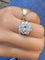 Bague 55 Marguerite - Bague en or blanc 18 carats et diamants 58 Facettes aama,