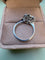 Bague 55 Marguerite - Bague en or blanc 18 carats et diamants 58 Facettes aama,