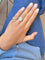 Bague 55 Marguerite - Bague en or blanc 18 carats et diamants 58 Facettes aama,
