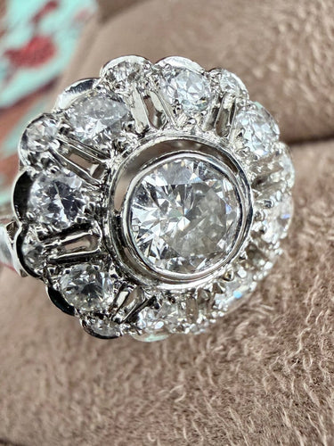 Bague 52 Bague Art déco en platine et diamants 58 Facettes cnnqk