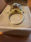 Bague 57 Pompadour - Bague en or blanc et or jaune, rubis et diamants 58 Facettes nklm