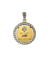 Pendentif A. Augis - Médaille d’amour en platine et or jaune, rubis et diamants 58 Facettes Augis R