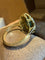 Bague 53 Bague Pompadour en or blanc et or jaune 18 carats, émeraude et diamants 58 Facettes cslqm,qm