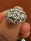 Bague 52 Bague jarretière Art déco en or blanc 18 carats et platine, diamants 58 Facettes kkkkk