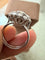 Bague 52 Bague jarretière Art déco en or blanc 18 carats et platine, diamants 58 Facettes kkkkk