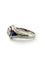 Bague 61 Bague Art déco en or blanc 18k avec diamant taille ancienne et saphirs 58 Facettes 562/26 B