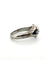 Bague 61 Bague Art déco en or blanc 18k avec diamant taille ancienne et saphirs 58 Facettes 562/26 B