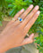 Bague 54 Bague jonc en or jaune, saphir et diamants 58 Facettes knckak