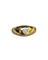 Bague 57 Bague jonc en or jaune 18 carats avec diamant taille brillant 58 Facettes afapanna