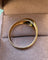 Bague 57 Bague jonc en or jaune 18 carats avec diamant taille brillant 58 Facettes afapanna